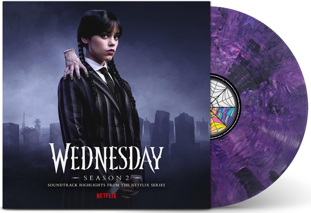 星期三 第二季精選輯 Wednesday: Season 2 (Soundtrack Highlights from the Netflix Series) (Purple and Black Vinyl)