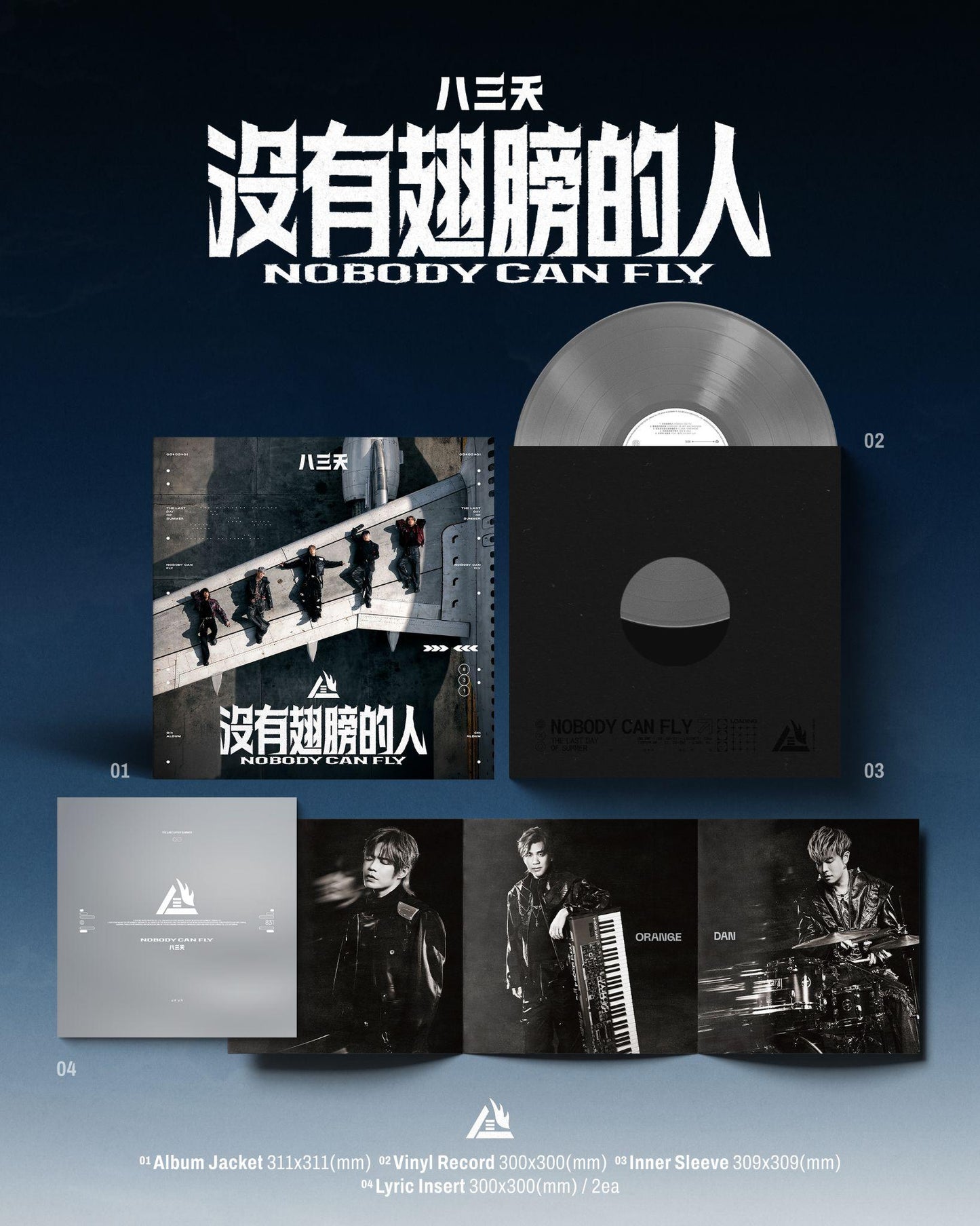 沒有翅膀的人 Nobody Can Fly (Silver Vinyl)